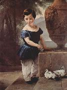 Francesco Hayez Portrait of Don Giulio Vigoni as a Child USA oil painting artist
